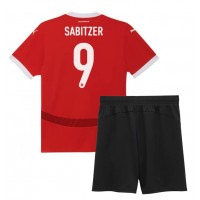 Camisa de time de futebol Áustria Marcel Sabitzer #9 Replicas 1º Equipamento Infantil Europeu 2024 Manga Curta (+ Calças curtas)